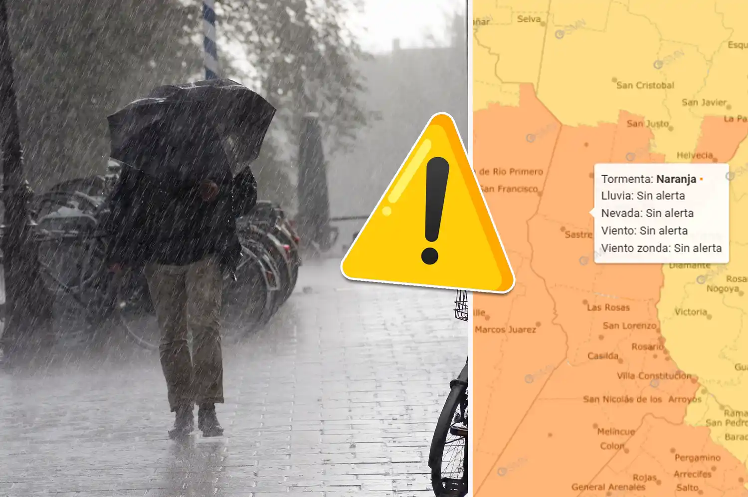 ¡Atención! La “tormenta de Santa Rosa” llegará con fuerza a Rafaela: elevaron el alerta meteorológico a naranja