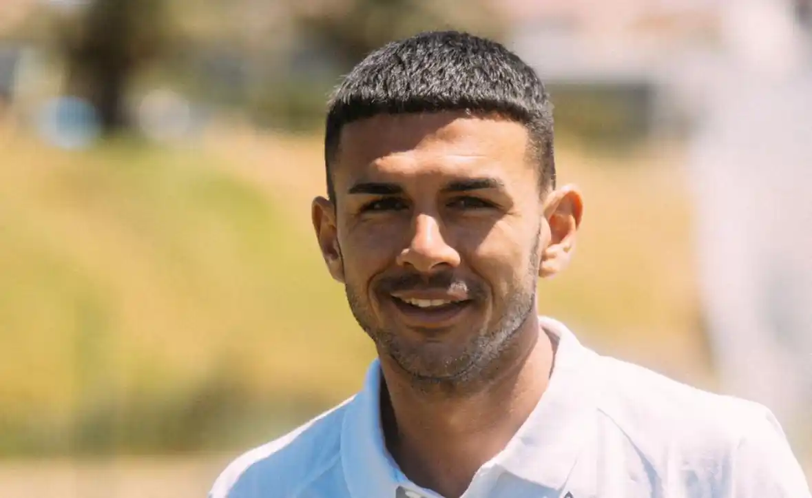 Giuliano Cerato en el predio de Aldosivi (FOTO: Prensa Aldosivi)