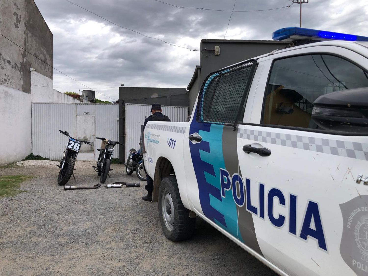 La Policía secuestro varias motos.