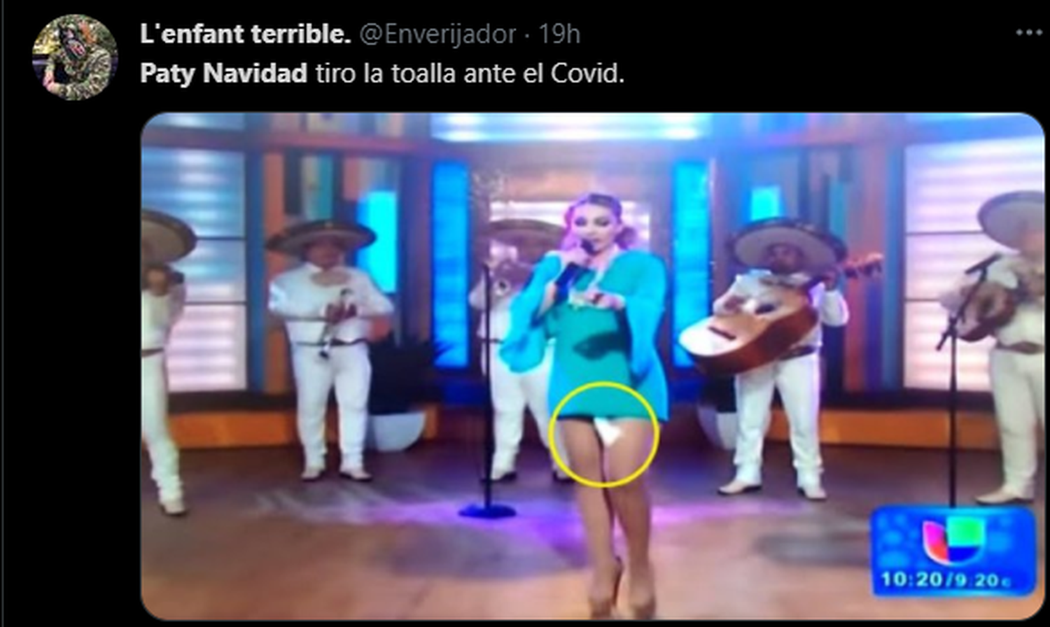Los memes no perdonaron a Paty Navidad. Foto Twitter
