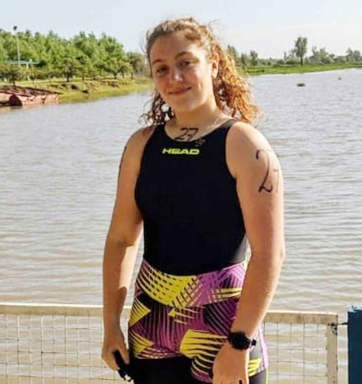 Encuentro de Natación en Aguas Frías, en el Lago de Salto Grande