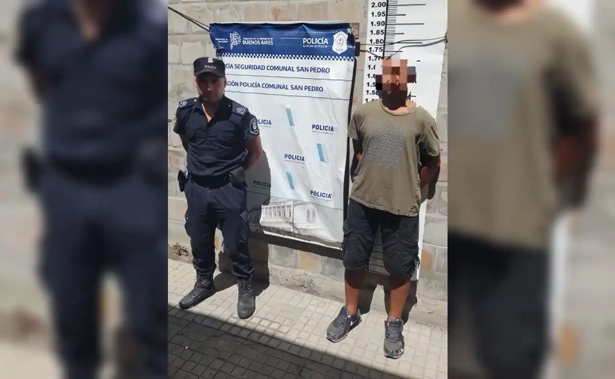 El detenido tiene antecedentes.