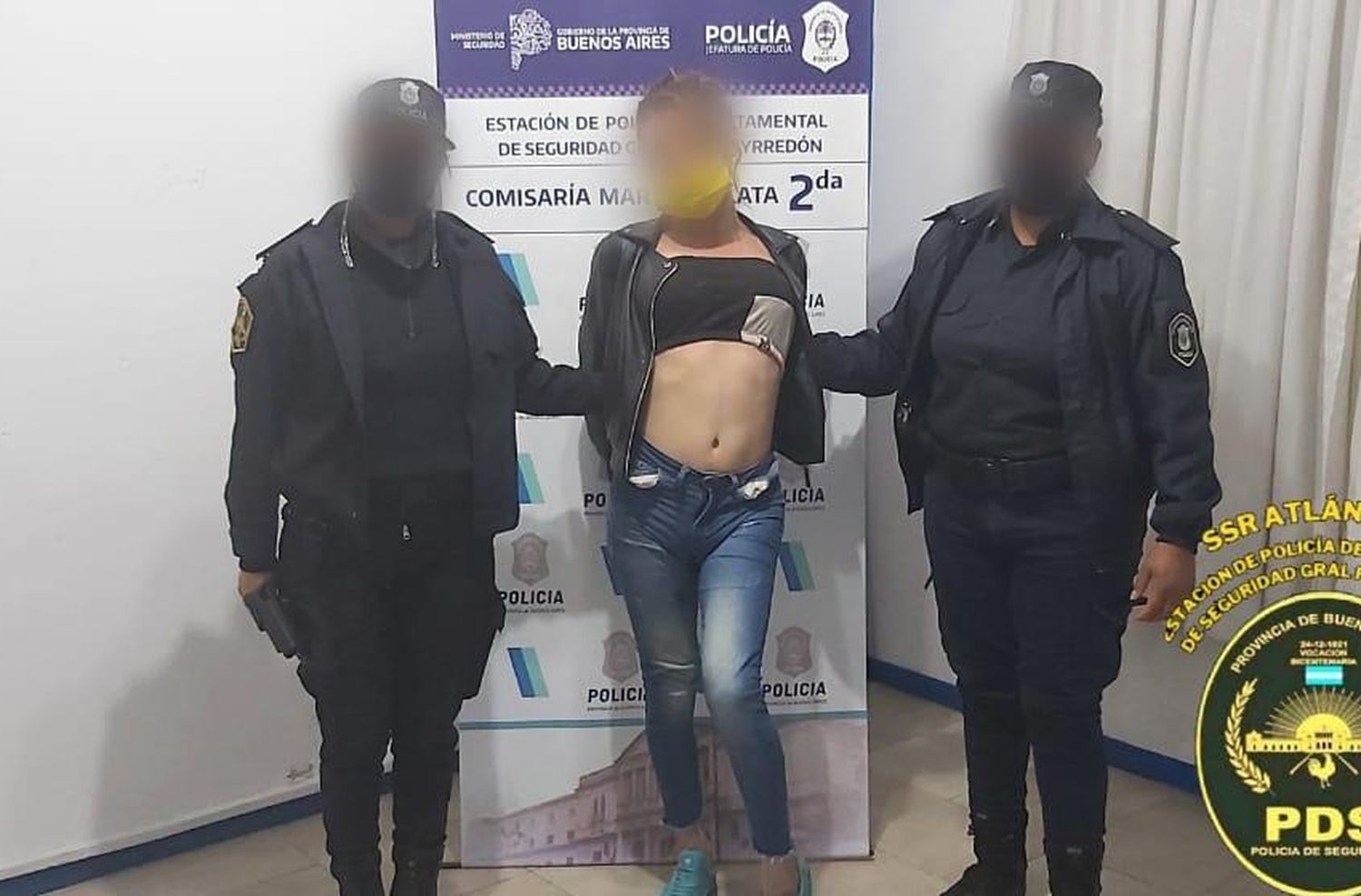 Detienen a una trans que rompió el vidrio a un remis al que habían robado