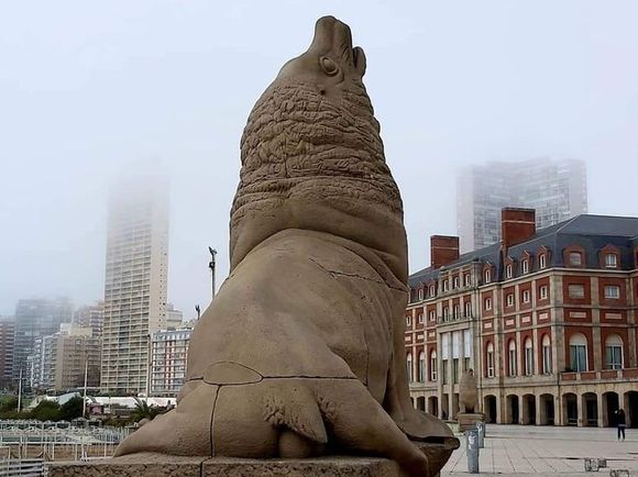 Mañana pasada por agua y noche con viento en Mar del Plata