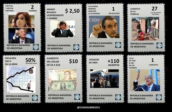 Las estampillas de "La Década Ganada" generaron burlas en Twitter