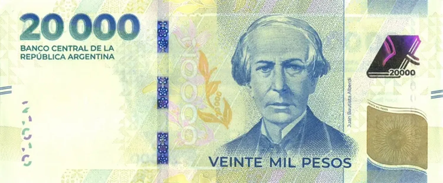 Billete de 20000 pesos