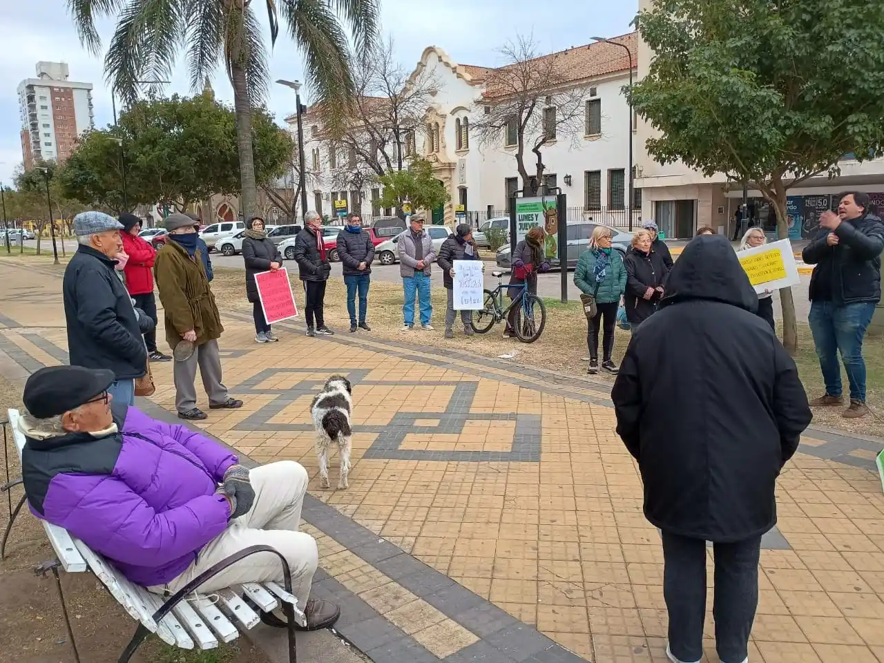Pese al frío, la manifestación ganó en intensidad y en propuestas. Foto: Gentileza
