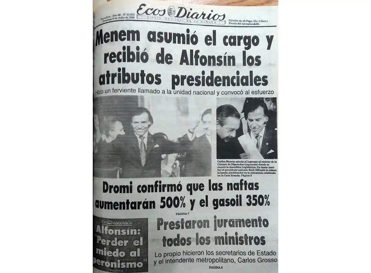 Domingo 9 de julio de 1989