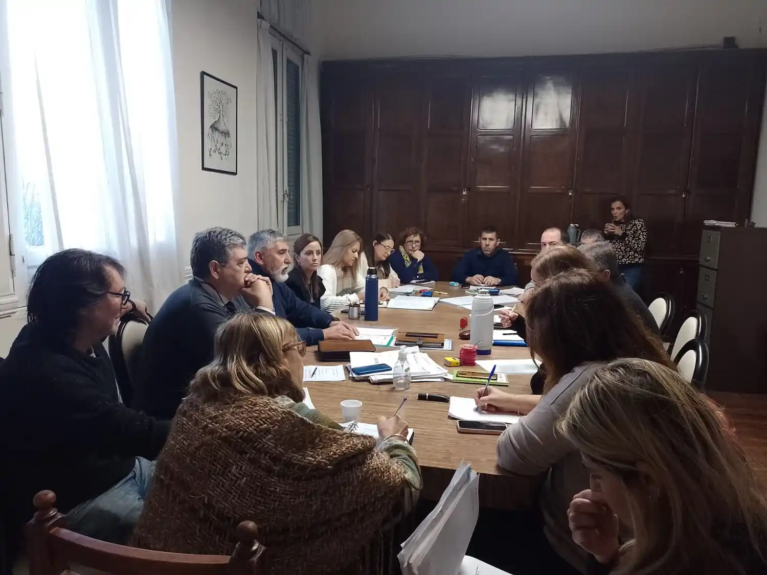 Juan Apolonio y Paz López participaron de la Comisión de Hacienda