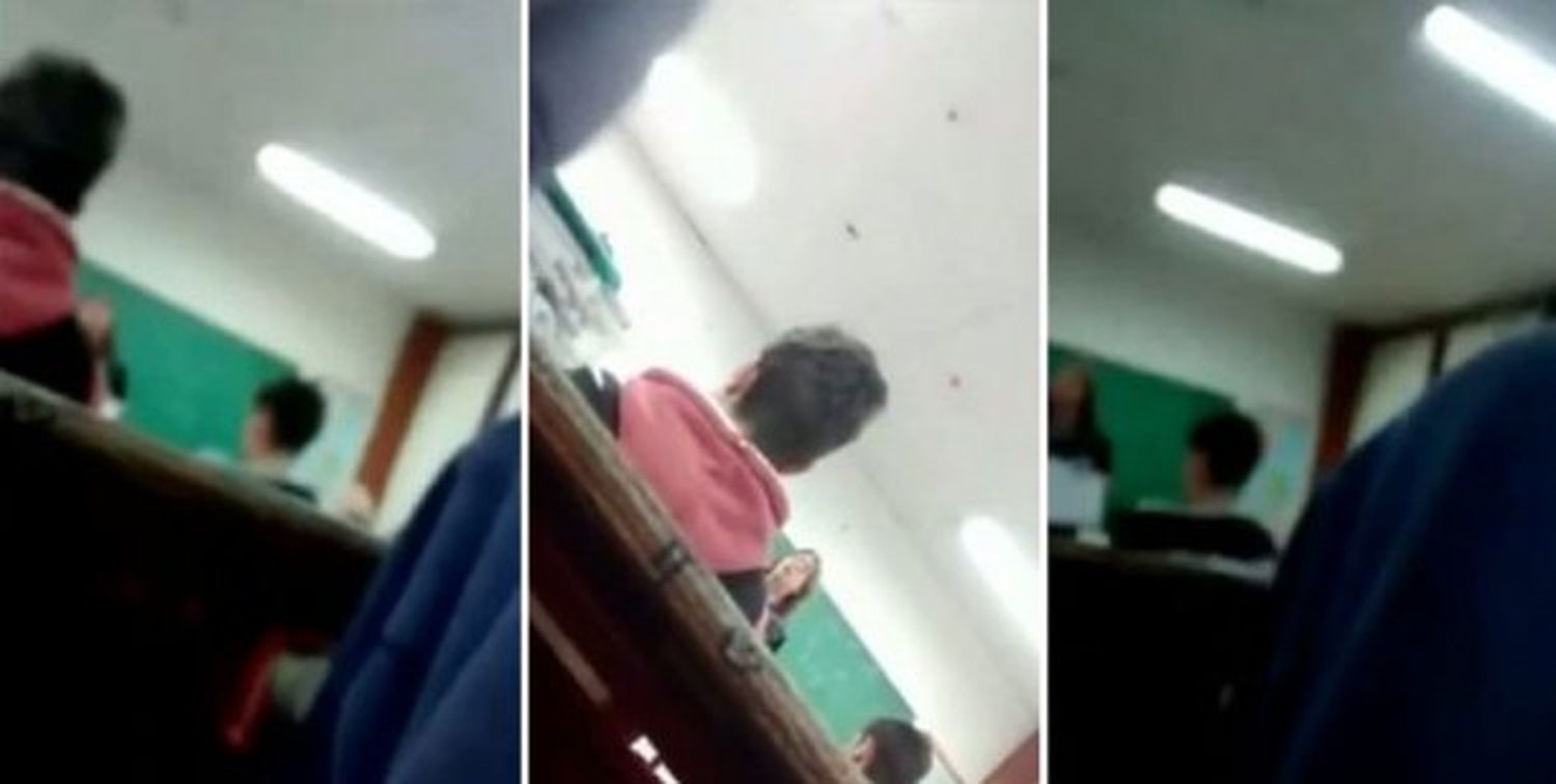 La filmaron: una docente insulta a sus alumnos en clase