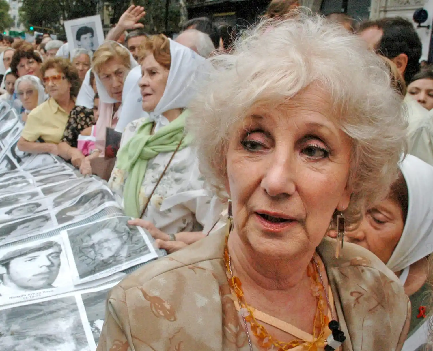 Estela de Carlotto, titular de Abuelas de plaza de Mayo,