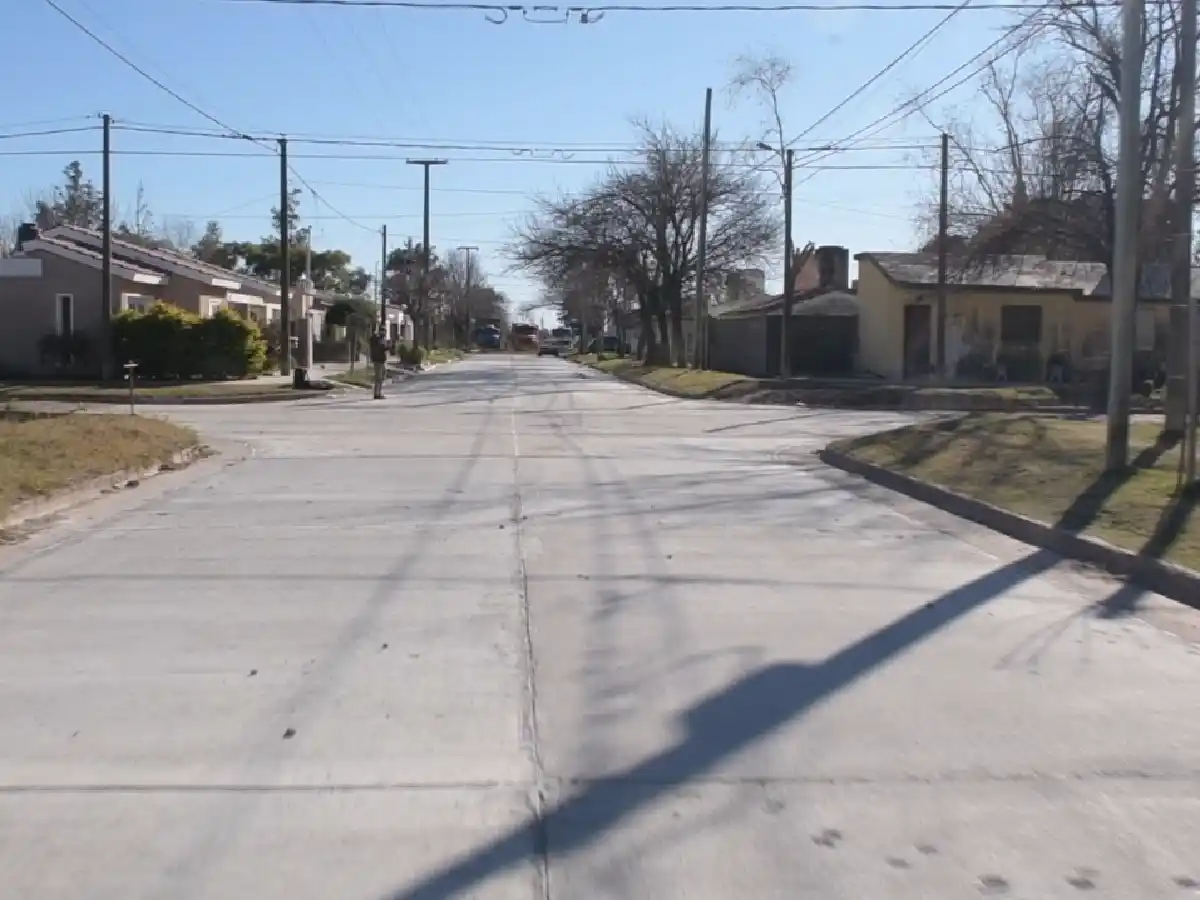 Freyre: habilitaron otros 200 metros de pavimento en el barrio Malvinas