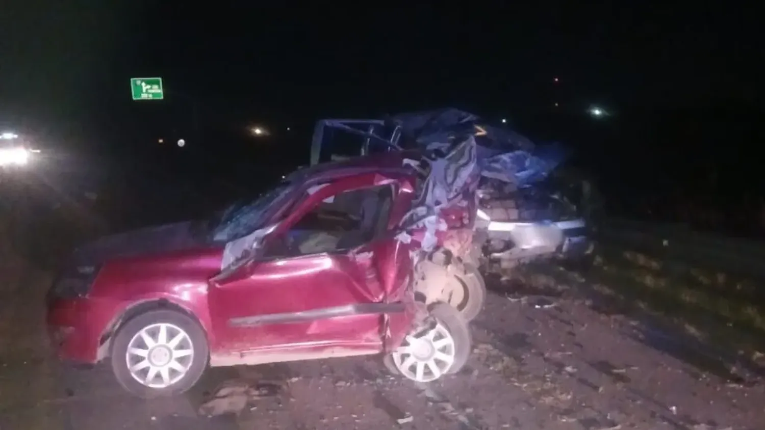 El accidente se produjo en la Ruta Nacional 19, a la altura de Frontera.