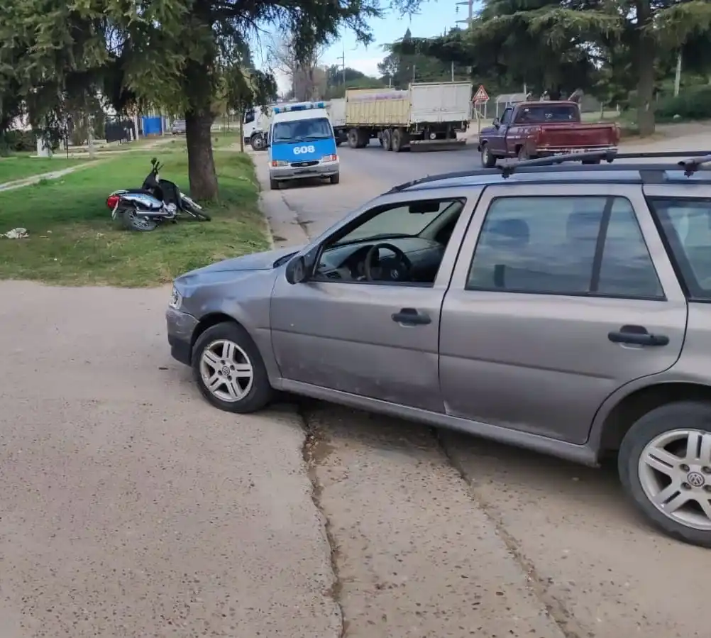 Motociclista lesionado