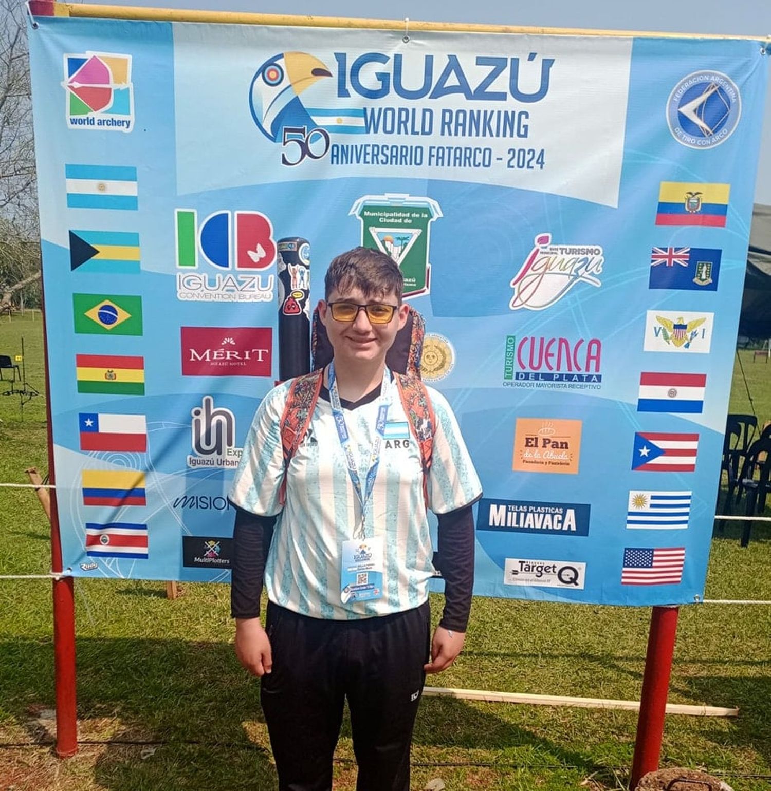 Carlos Della Penna en Puerto Iguazú, listo para competir en prestigioso evento.