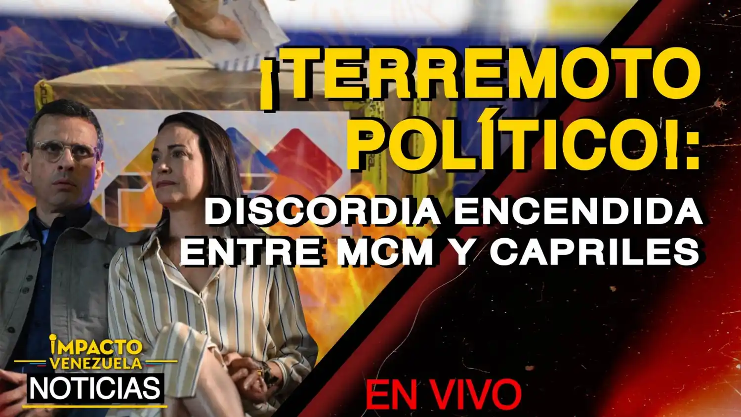 ¡TERREMOTO POLÍTICO! Discordia encendida entre María Corina Machado y Capriles – VIDEO