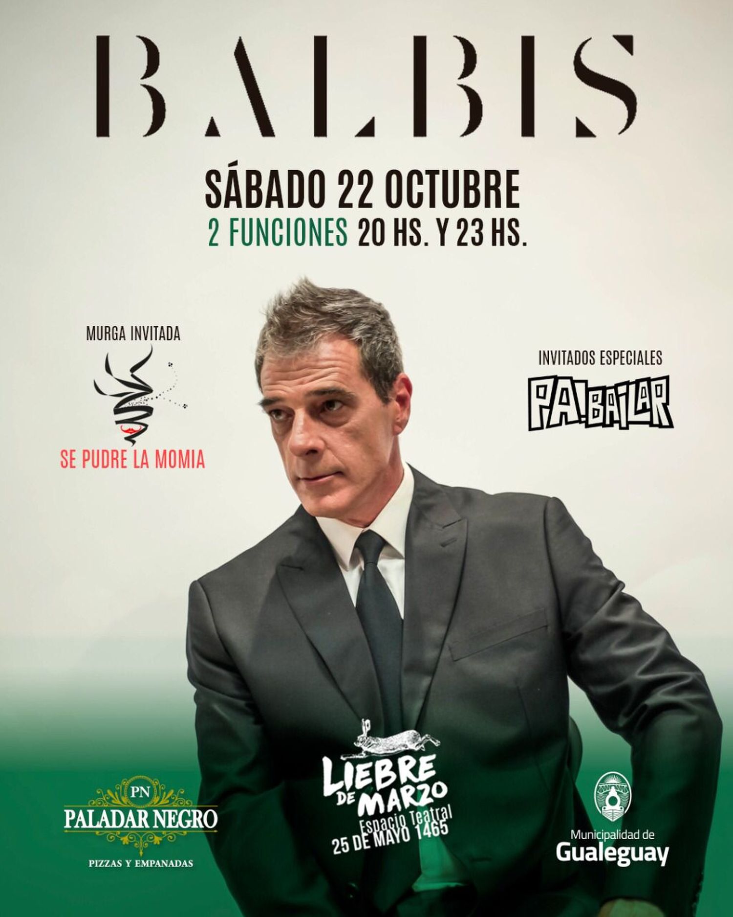 Alejandro Balbis se presentará en Liebre de Marzo