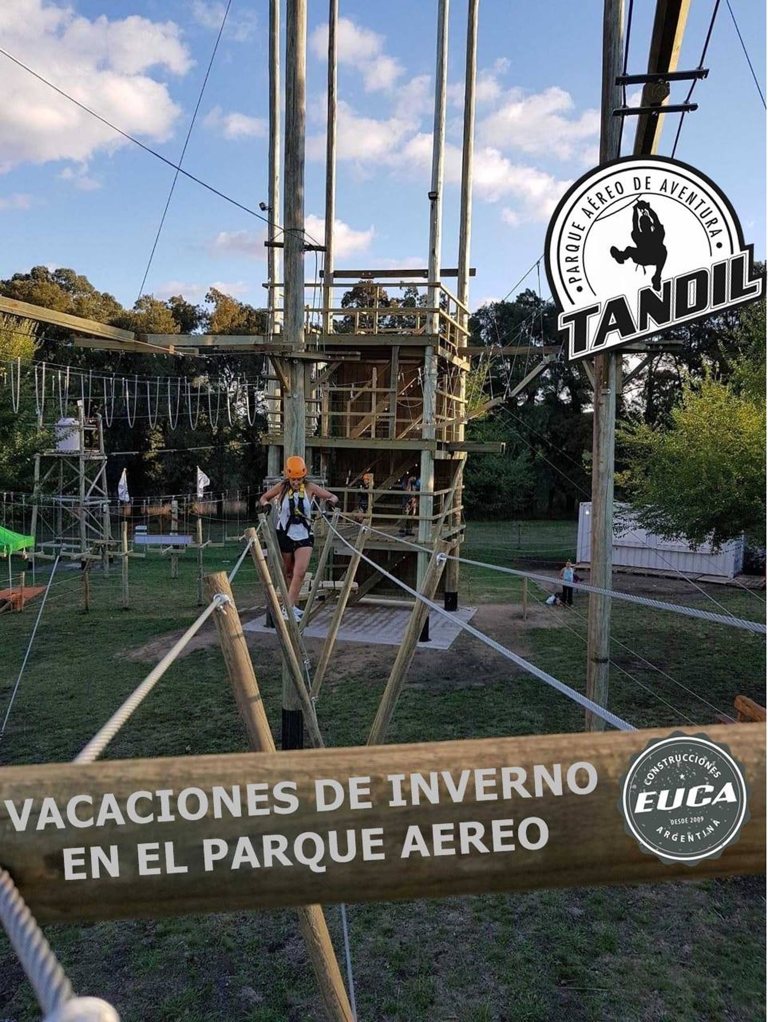 Vacaciones de invierno en el Parque Aéreo de Aventura Tandil