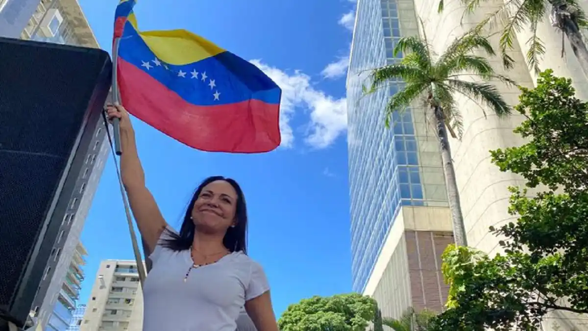 María Corina Machado retó a Maduro en la presentación de GANA: «Ponga la fecha y vamos a medirnos»