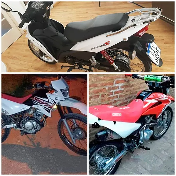 Sin novedades de tres motos robadas en la última semana