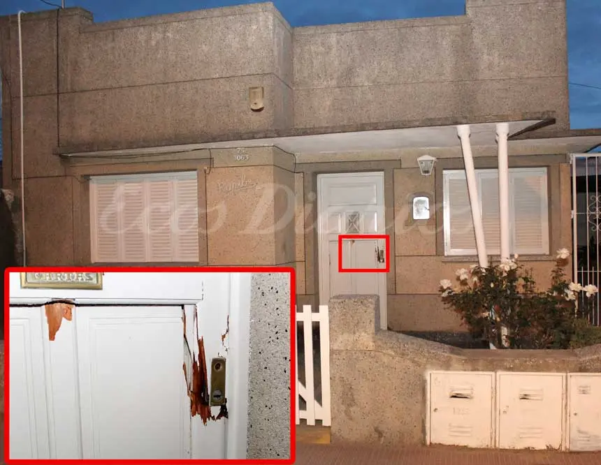 “Rompieron la puerta y se llevaron el televisor”