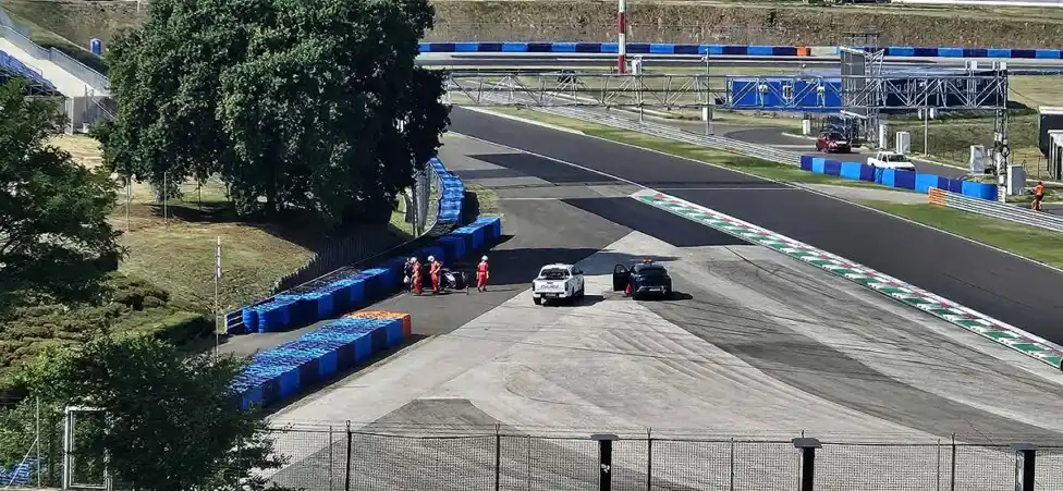 Accidente de Colapinto en Hungría.