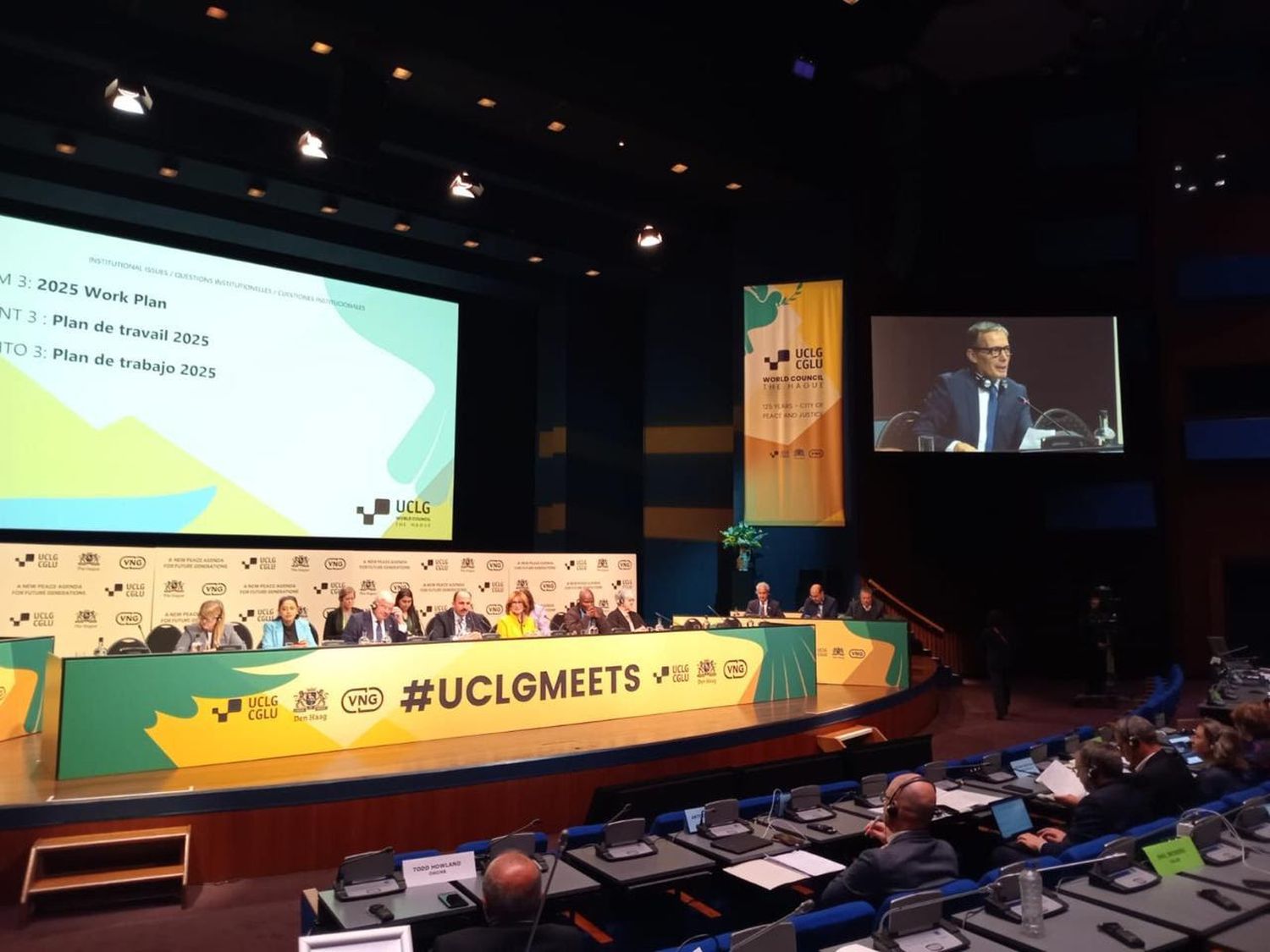 Gray participó del Consejo Mundial de Ciudades y Gobiernos Locales Unidos