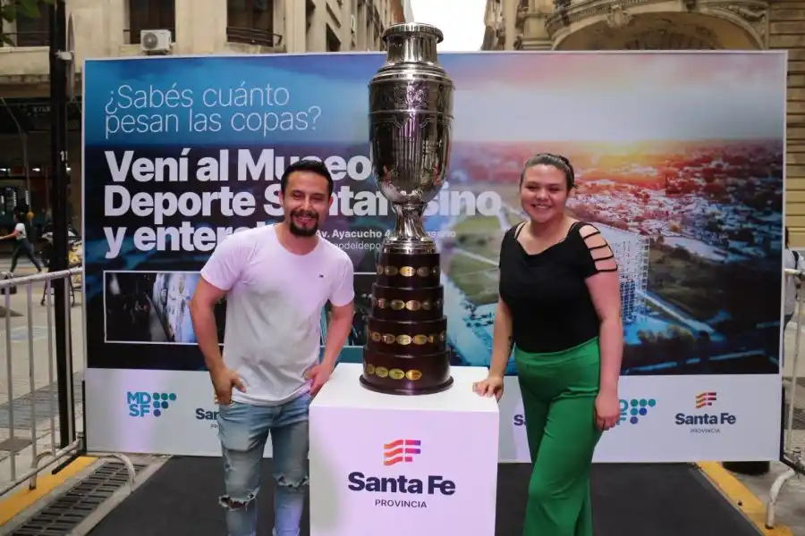 Exhibieron elementos que componen el Museo del Deporte Santafesino