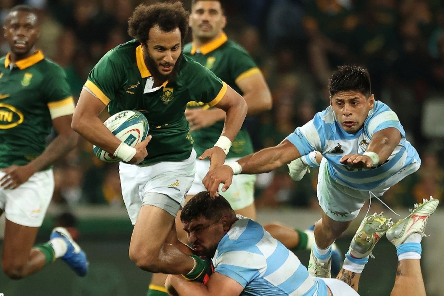 Los Pumas cerraron su mejor Rugby Championship con una derrota contundente ante Sudáfrica