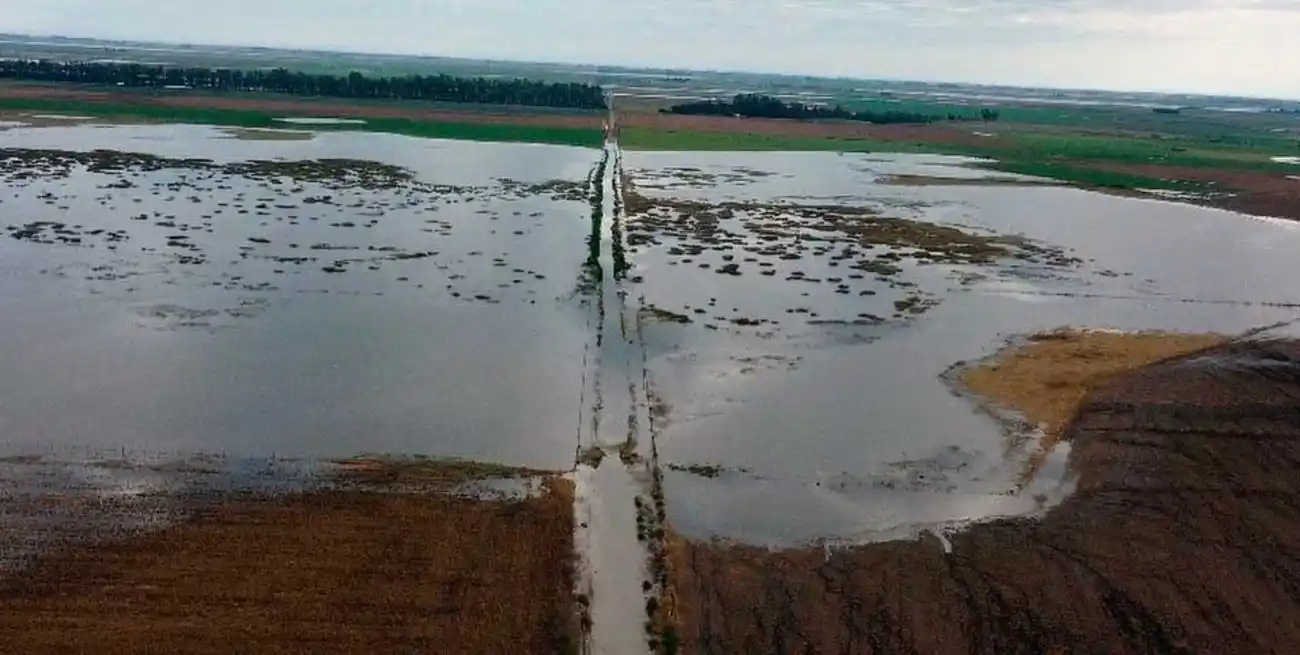 Una foto aérea, para evidenciar la gravedad de la cuestión. Comuna de María Teresa