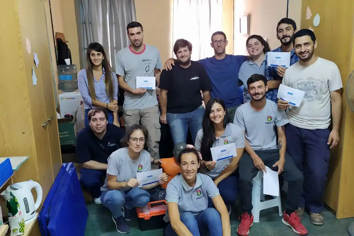 Capacitaron en RCP y Primeros Auxilios a empleados municipales