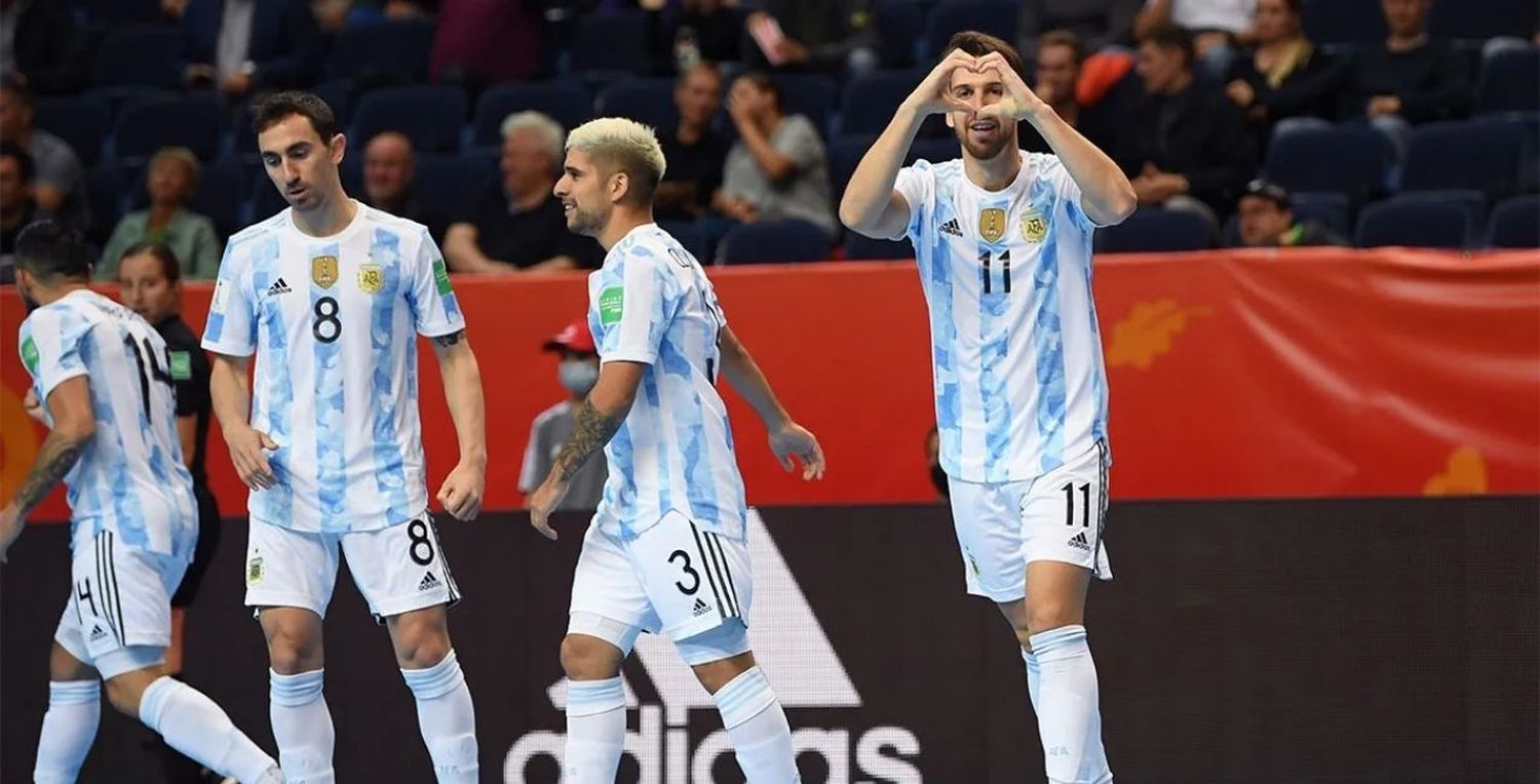 Argentina goleó a Paraguay y se clasificó a cuartos de final del Mundial de Futsal