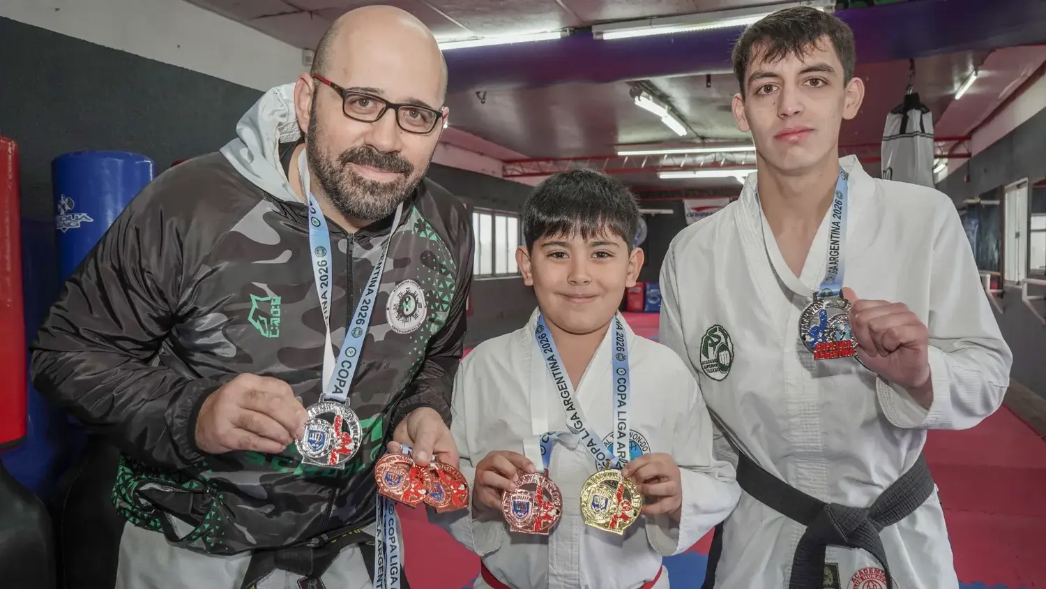 Exponentes de la academia. Carlos Correa, Tomás Correa y Aron Godoy