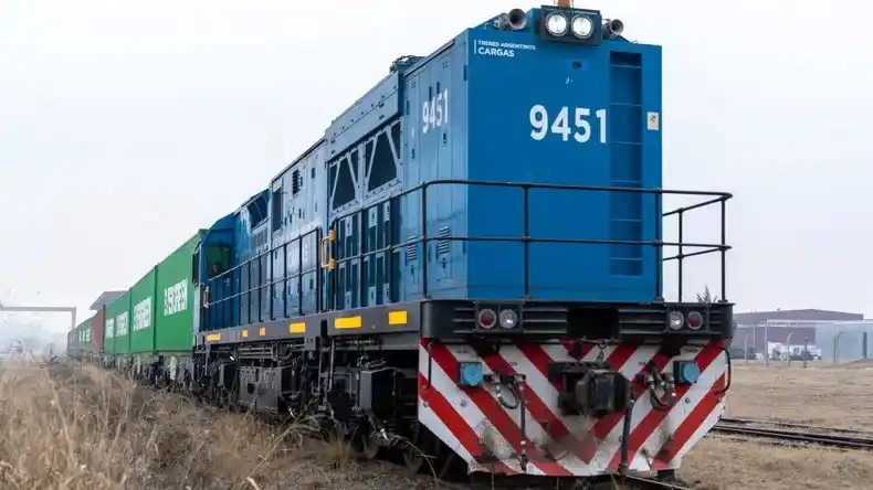 Un tren de cargas.