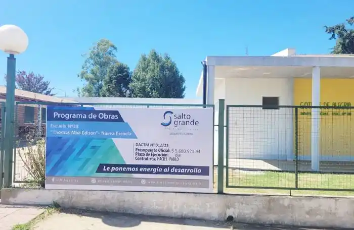 Salto Grande reacondicionó las instalaciones de la Escuela Thomas Alba Edison