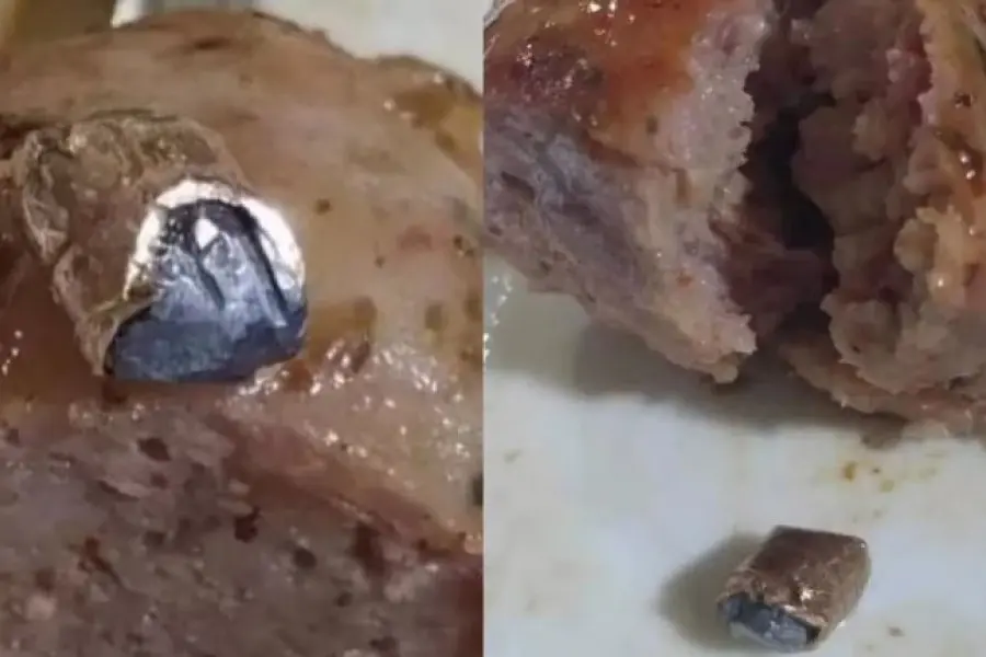 Peligroso el asado: casi pierde una muela comiendo un chorizo cuando encontró una insólita sorpresa