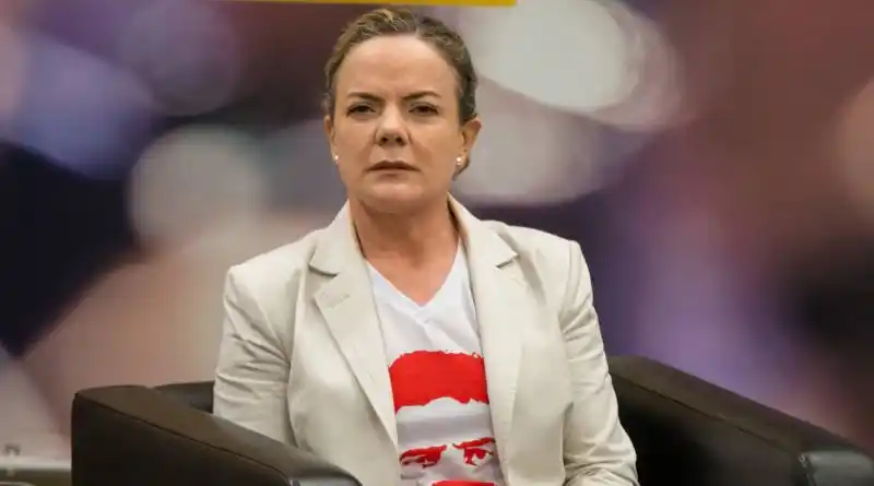 Gleisi Hoffmann, presidenta del Partido de los Trabajadores (PT).