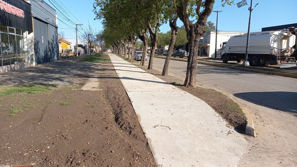 Avanza la remodelación y transformación de Avenida San Martín en Humberto Primo