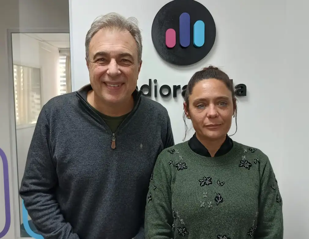 Luis Castellano, exintendente de Rafaela; Valeria Soltermam, concejal de la ciudad | Crédito: RADIO RAFAELA - 3