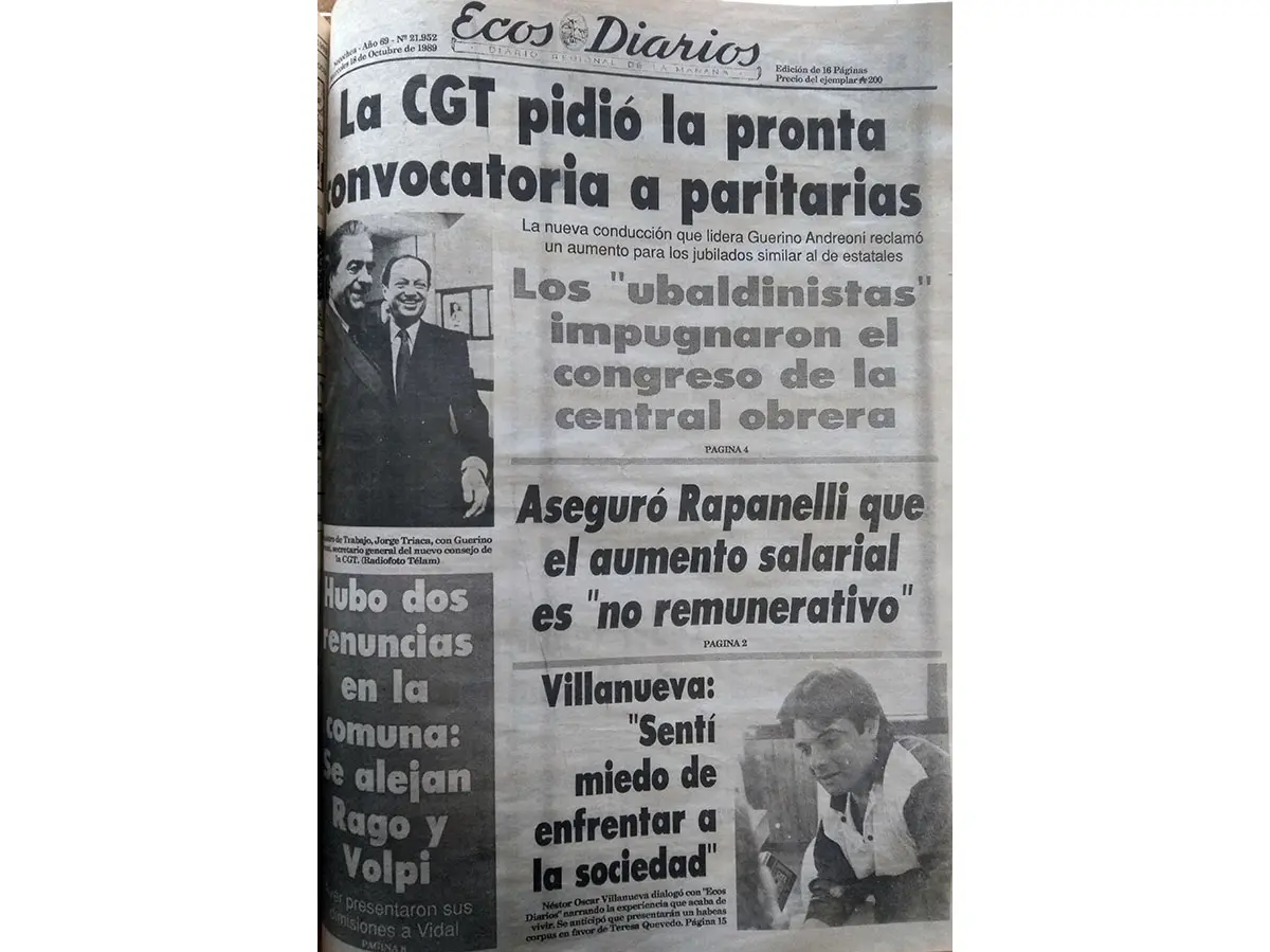Miércoles 18 de octubre de 1989