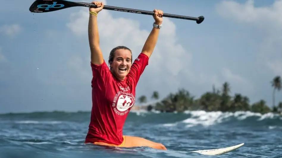 Lucía Cosoleto, bicampeona mundial del pádel surf