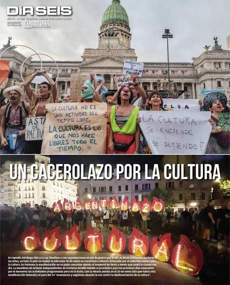 Cacerolazo cultural en todo el país