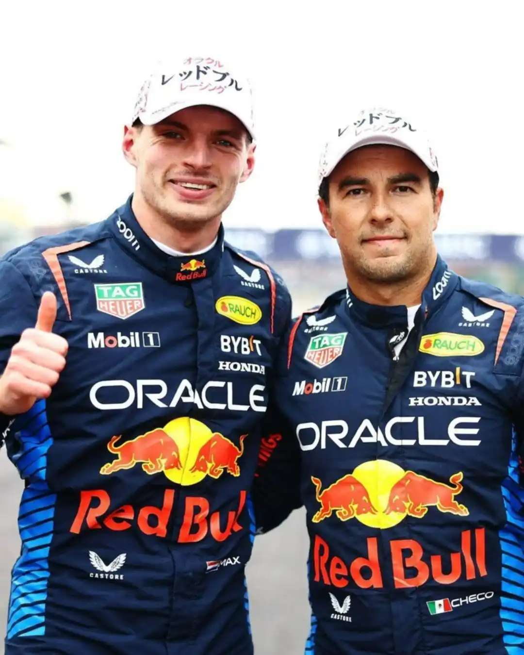 Checo Pérez renueva con Red Bull:  la reacción de Max Verstappen