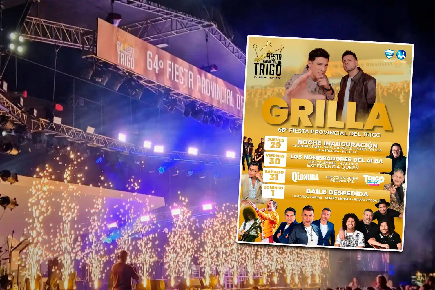 San Genaro ya está listo para vivir cuatro noches a pleno con la Fiesta Provincial del Trigo: "Los esperamos"