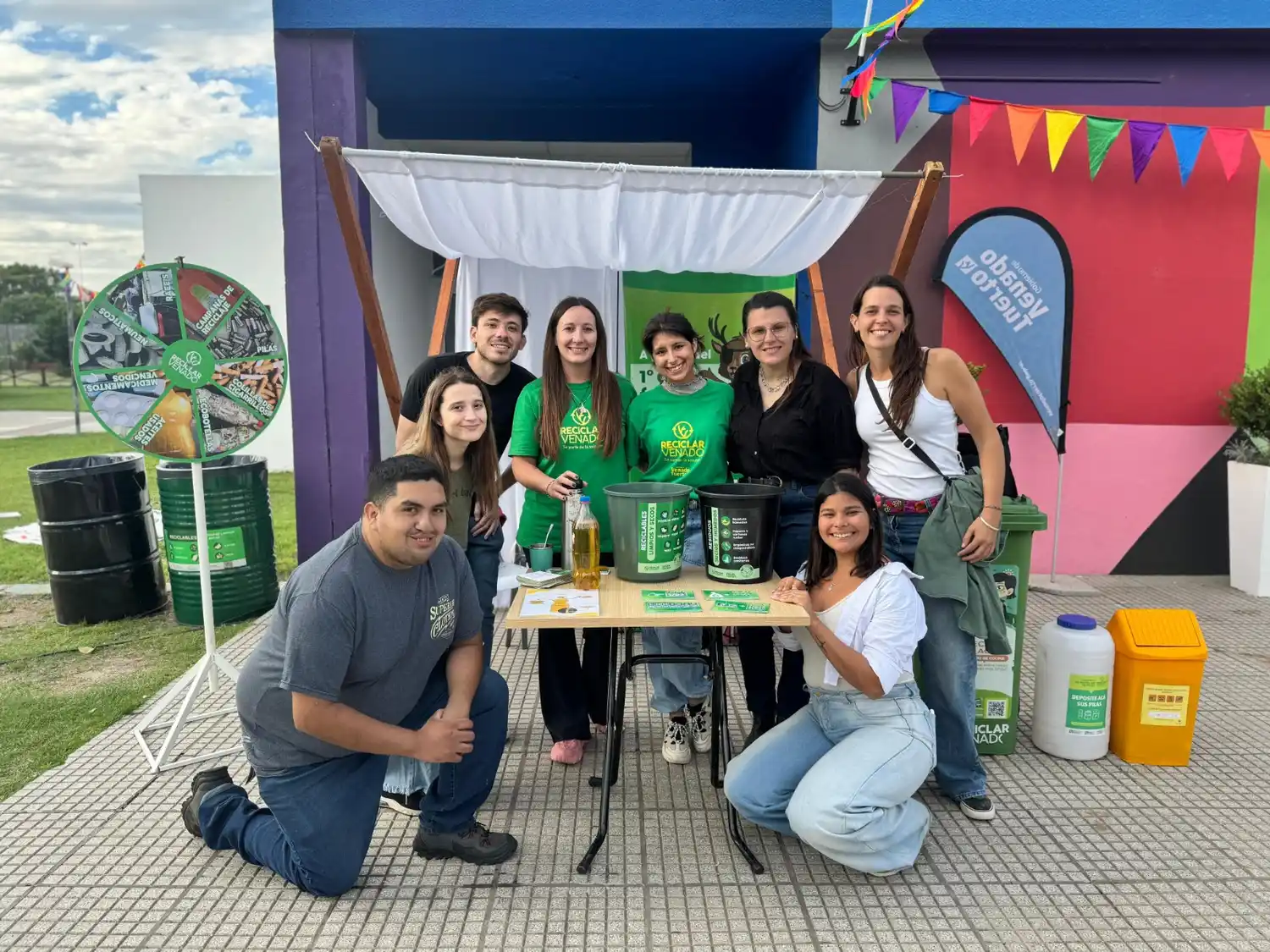Los voluntarios de Reciclar Venado formaron parte de la actividad.