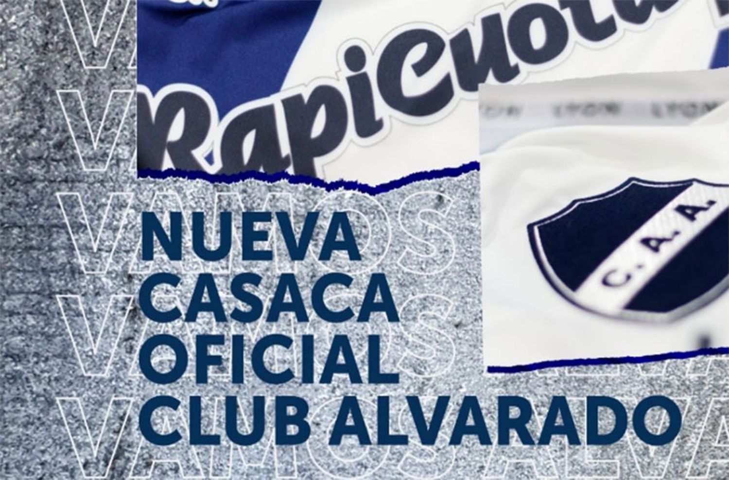 Alvarado estrena sponsor, camiseta y la vende por Whatsapp