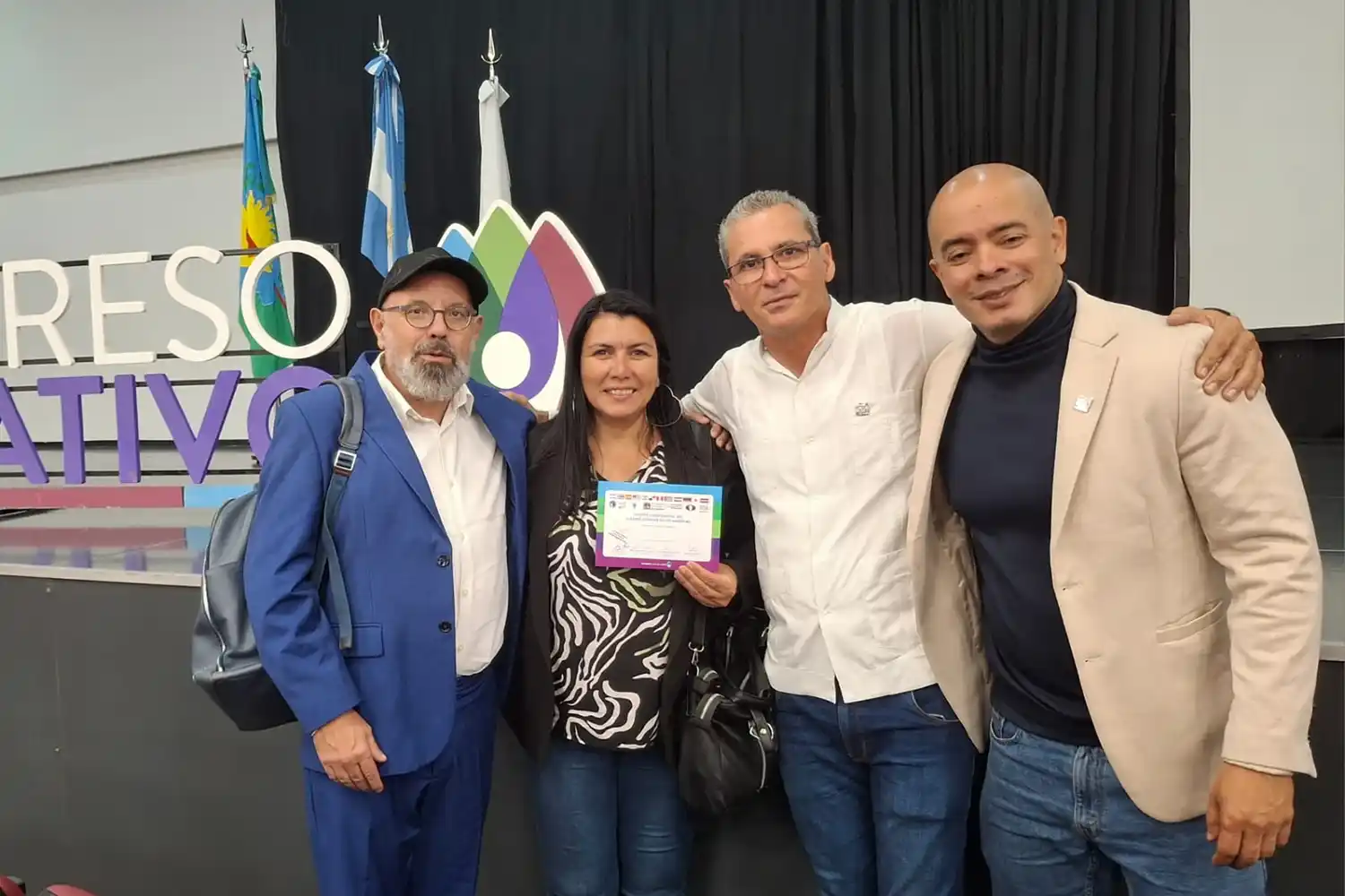 Gabriela Celemente, referente de ajedrez educativo de Entre Ríos, en el Primer Congreso Internacional de Ajedrez Escolar.