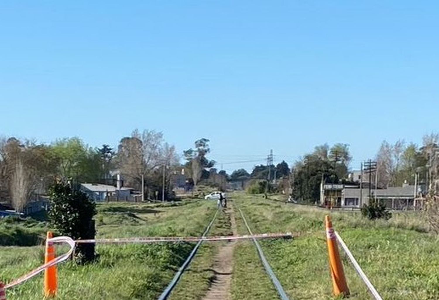 Las vías del tren donde falleció la menor.