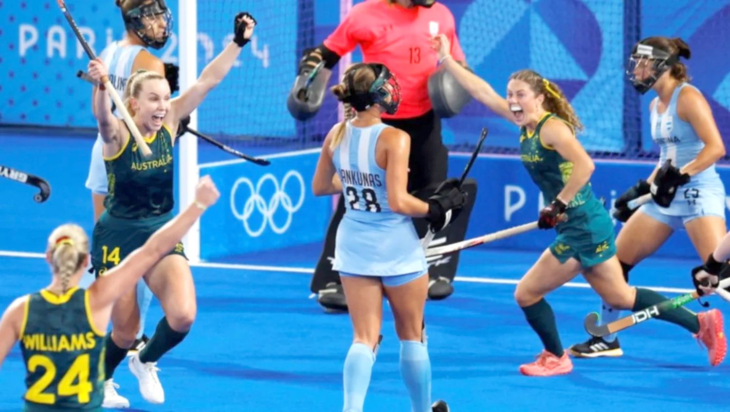 El festejo final fue de las australianas.