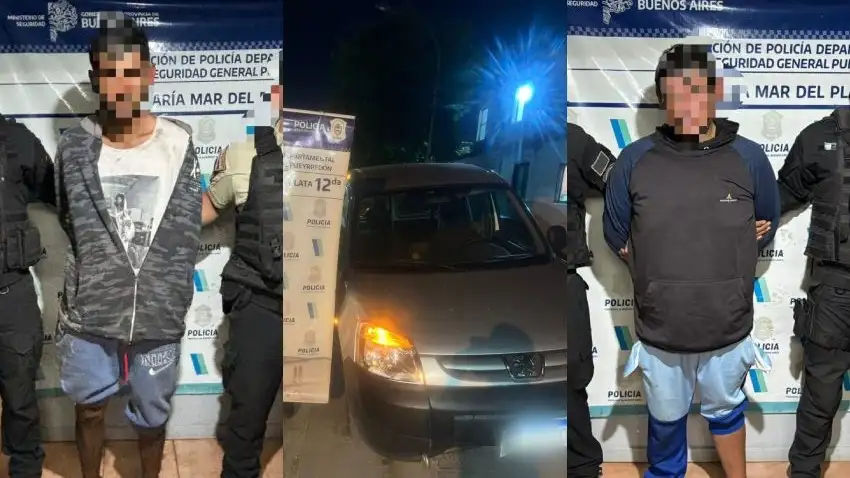 Tras un operativo cerrojo, los efectivos lograron detener a los sospechosos y recuperar el vehículo.